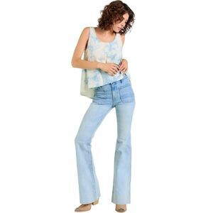 Porter Blue Wanderer Flare Garcie Lightwash Denim Size 28